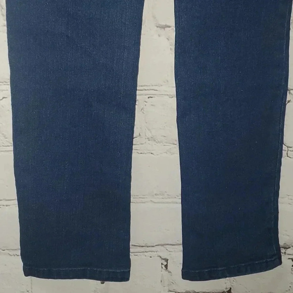 True Religion Halle Mid Rise Super Skinny Blue Jeans Red Stiching Size 12 NWT🔥 - Picture 5 of 16